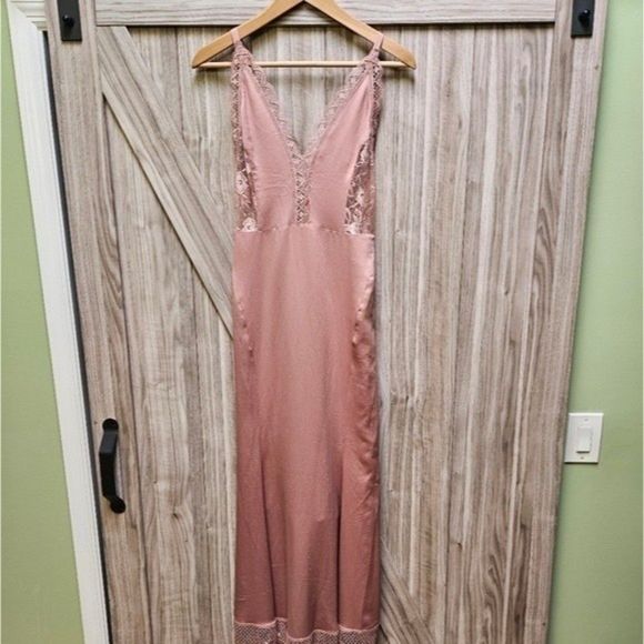 Free People Flutter Sillky Barbie Pink Maxi Dress - Picture 3 of 10